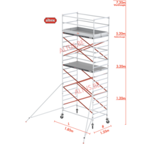 Altrex rolsteiger 1.35 x 1.85 x 5.20m vh = 7.20m wh