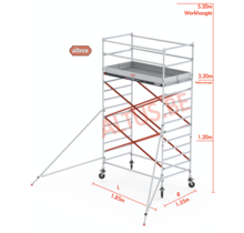 Altrex rolsteiger 1.35 x 1.85 x 3.20m vh = 5.20m wh