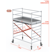 Altrex rolsteiger 1.35 x 1.85 x 2.20m vh = 4.20m wh