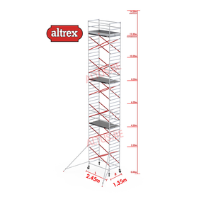 12.20m platformhoogte = 14.20m werkhoogte