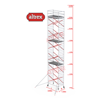 Altrex rolsteiger 1.35 x 3.05 x 12.20m vh = 14.20m wh