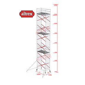 12.20m platformhoogte = 14.20m werkhoogte