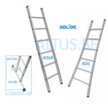 Professionele enkele ladder 6 treden 1.75m