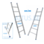 Solide Solide professionele enkele ladder 6 treden 1.75m