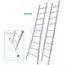Solide Solide professionele enkele ladder 9 treden 2.50m