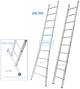 Solide professionele enkele ladder 10 treden 2.75m