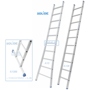 Professionele enkele ladder 10 treden 2.75m