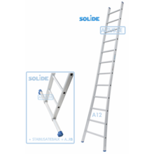 Professionele enkele ladder 12 treden 3.25m