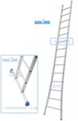 Solide professionele enkele ladder 14 treden 3.75m
