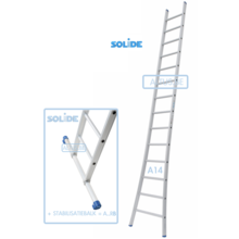Professionele enkele ladder 14 treden 3.75m