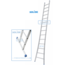 Solide Solide professionele enkele ladder 14 treden 3.75m