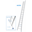 Solide Solide professionele enkele ladder 16 treden 4.25m