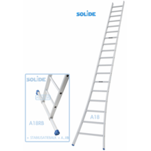 Professionele enkele ladder 18 treden 4.75m