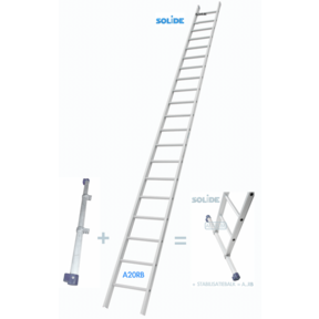 Professionele enkele ladder 20 treden 5.25m
