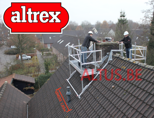Altrex professionele dubbele schoorsteensteiger 0,75m x 1,85m