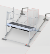 Altrex professionele dubbele schoorsteensteiger 0,75m x 2,45m