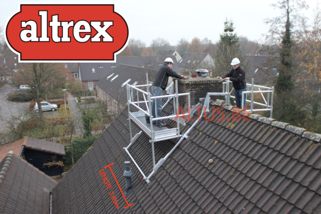 Altrex professionele dubbele schoorsteensteiger 0,75m x 3,05m