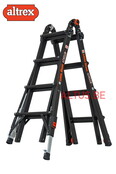 Vouwladder black Pro leveler 4x4