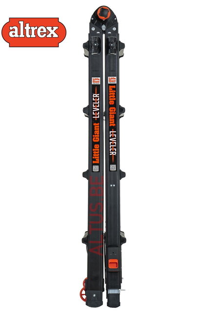 Vouwladder black Pro leveler 4x4