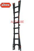 Vouwladder black Pro leveler 4x4