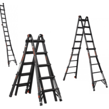 Vouwladder black Pro leveler 4x5
