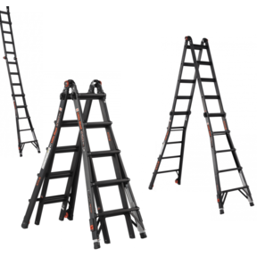 Vouwladder black Pro leveler 4x5