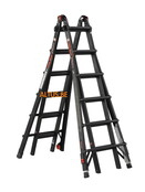 Vouwladder black Pro leveler 4x6