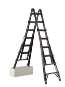 Vouwladder black Pro leveler 4x6