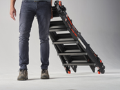 Vouwladder black Pro leveler 4x6
