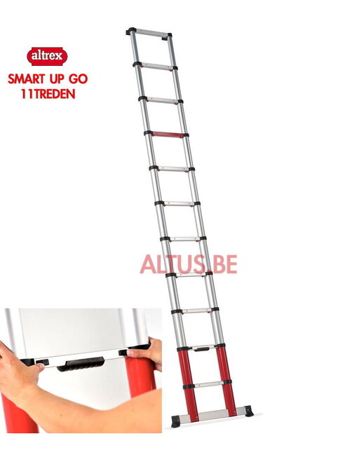 1.01-3.20m Altrex Hobby telescopische ladder Smart up go 11 treden