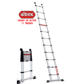 0.85m - 3.40m Altrex semi-prof. telescopische ladder Smart Up Active 11 treden