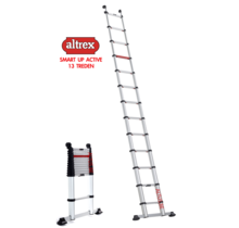 0.90m - 4.00m Altrex semi-prof. telescopische ladder Smart Up Active 13 treden