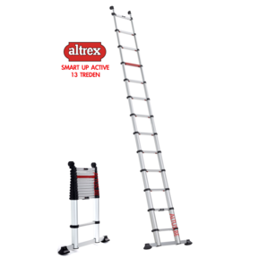 0.90m - 4.00m Altrex semi-prof. telescopische ladder Smart Up Active 13 treden