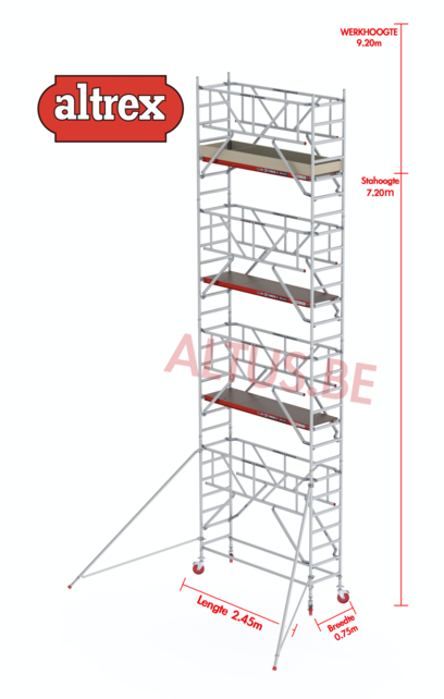 0.75 x 2.45 x 7.20m vh Safe-Quick RS Tower  41-S