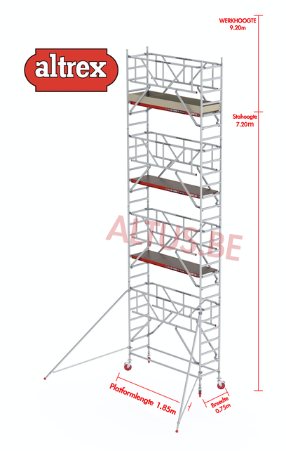 0.75 x 1.85 x 7.20m vh Safe-Quick RS Tower  41-S