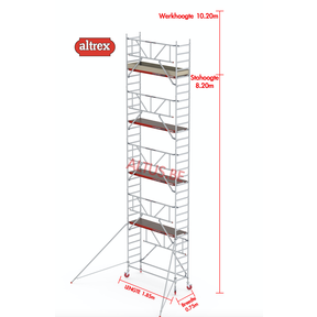 Gevelvrij* 0.75 x 1.85 x 8.20m vh Safe-Quick RS Tower  41-S