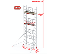 Gevelvrij* 0.75 x 1.85 x 6.20m vh Safe-Quick RS Tower  41-S