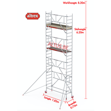 Gevelvrij* 0.75 x 1.85 x 6.20m vh Safe-Quick RS Tower  41-S