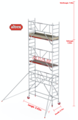 Gevelvrij* 0.75 x 2.45 x 5.20m vh Safe-Quick RS Tower  41-S