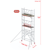 Gevelvrij* 0.75 x 2.45 x 5.20m vh Safe-Quick RS Tower  41-S