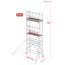 Altrex Gevelvrij* 0.75 x 2.45 x 5.20m vh Safe-Quick RS Tower  41-S