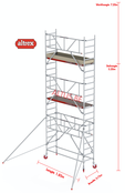 Gevelvrij* 0.75 x 1.85 x 5.20m vh Safe-Quick RS Tower  41-S