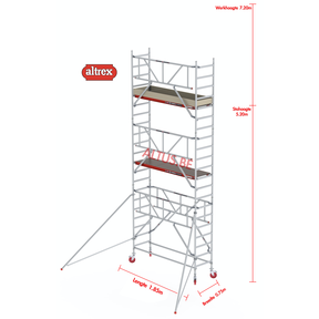 Gevelvrij* 0.75 x 1.85 x 5.20m vh Safe-Quick RS Tower  41-S