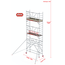 Altrex Gevelvrij* 0.75 x 1.85 x 5.20m vh Safe-Quick RS Tower  41-S