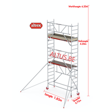 Gevelvrij* 0.75 x 1.85 x 4.20m vh Safe-Quick RS Tower  41-S