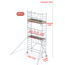 Altrex Gevelvrij* 0.75 x 2.45 x 4.20m vh Safe-Quick RS Tower  41-S