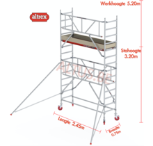 Gevelvrij* 0.75 x 2.45 x 3.20m vh Safe-Quick RS Tower  41-S