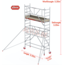 Altrex Gevelvrij* 0.75 x 2.45 x 3.20m vh Safe-Quick RS Tower  41-S