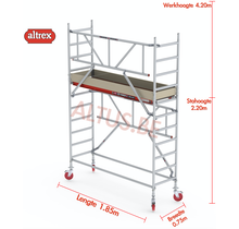 Gevelvrij* 0.75 x 1.85 x 2.20m vh Safe-Quick RS Tower  41-S