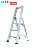 Professionele enkele trapladder 3 treden model ATOM